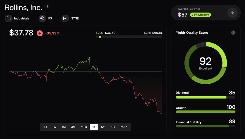 Rollin's Stock Analyzer Interface